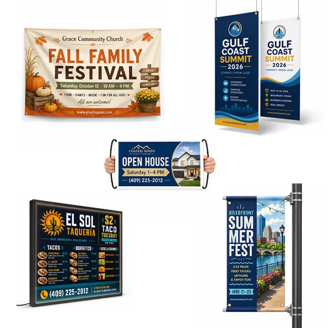Custom Banners — Pixel & Panel